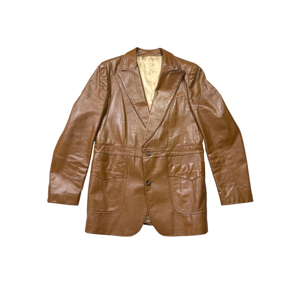 Lakeland Other - Vintage Lakeland Leather Blazer Brown Leather Sport Coat 42‎ Long Men's Jacket